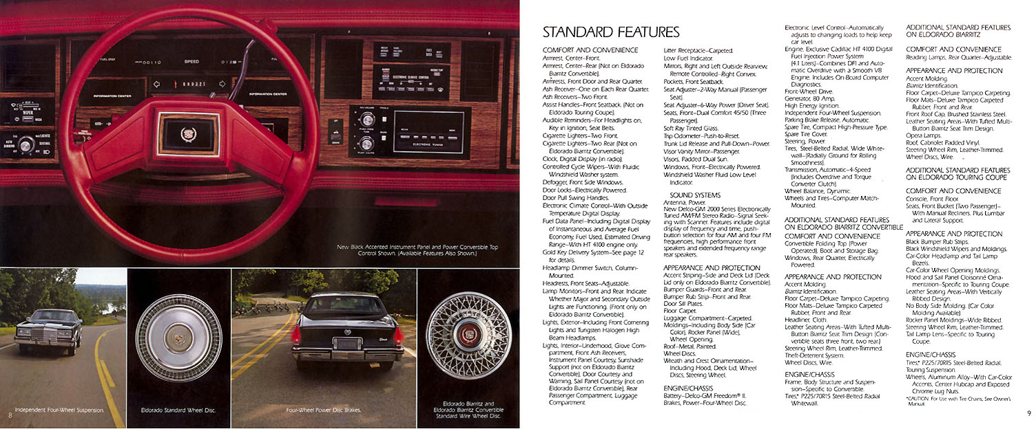 1984 Cadillac Eldorado Brochure Page 3
